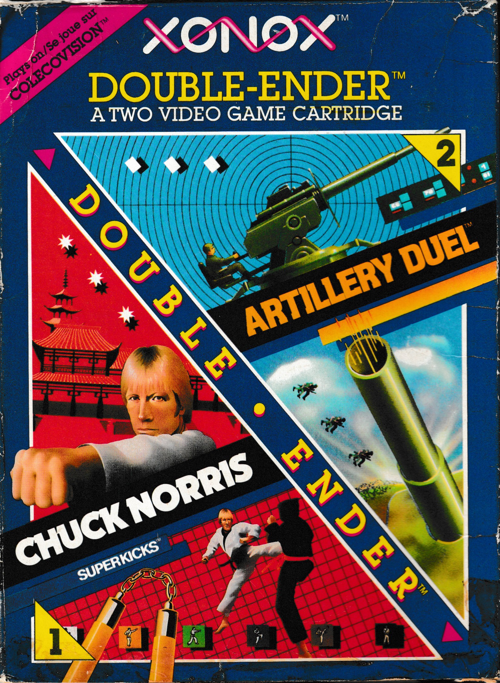 Double Ender: Artillery Duel / Chuck Norris Super Kicks (Pink)