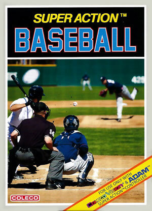 Super Action Baseball game cartridge - pack-in game with SuperAction Controller featuring enhanced baseball gameplay