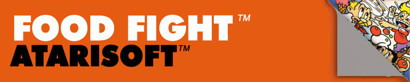 Food Fight Alternate Atari ColecoVision Label