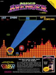 Cosmic Avenger ColecoVision Game Poster