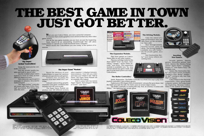 ColecoVision Official Promotional Poster 3