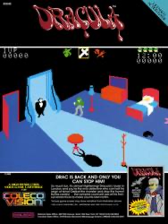 Dracula ColecoVision Game Promotional Poster