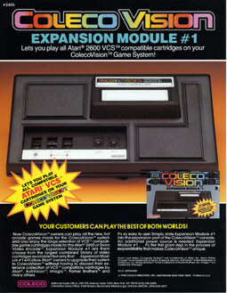 ColecoVision Expansion Module 1 Atari Adapter Artwork