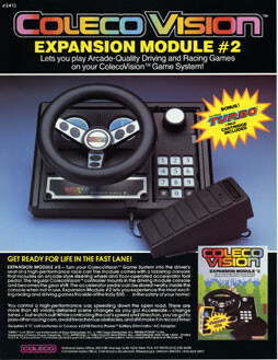 ColecoVision Expansion Module 2 Driving Controller Artwork