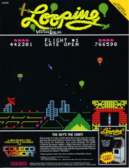 Looping ColecoVision Game Promotional Poster