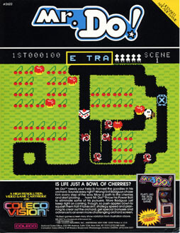 Mr. Do! ColecoVision Game Promotional Poster