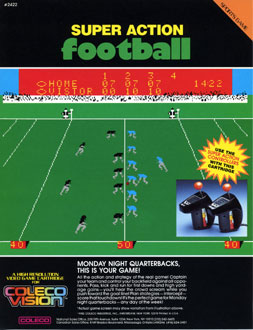 Super Action Football ColecoVision Poster