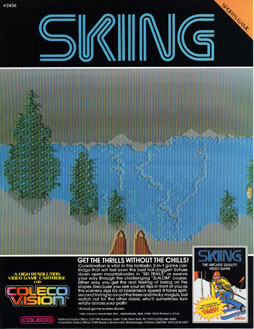 Skiing ColecoVision Game Poster