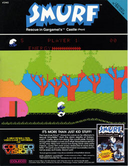 Smurf Rescue ColecoVision Game Poster