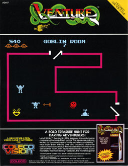 Venture ColecoVision Game Poster