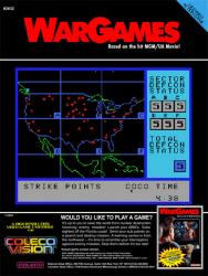 WarGames ColecoVision Game Poster