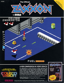 Zaxxon ColecoVision Game Poster