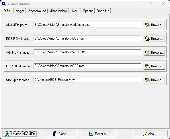 ADAMEm Emulator Screenshot