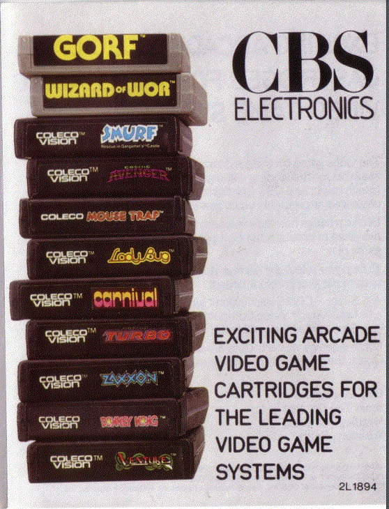 CBS Electronics Catalog 1984 Great Britain - UK market catalog