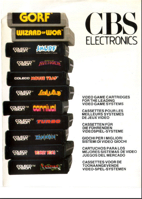 CBS Electronics Catalog 1984 M6 - European market catalog