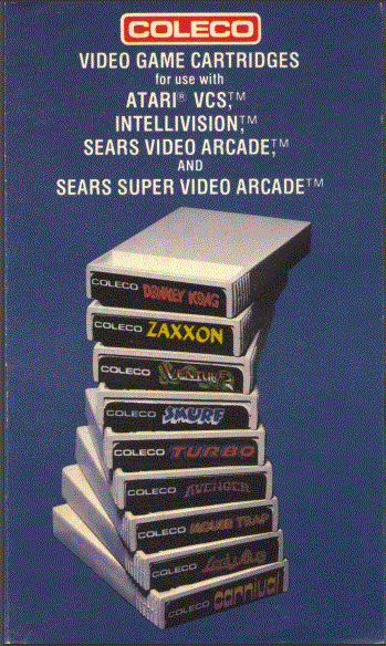 Coleco Video Game Cartridges Catalog - comprehensive game library catalog