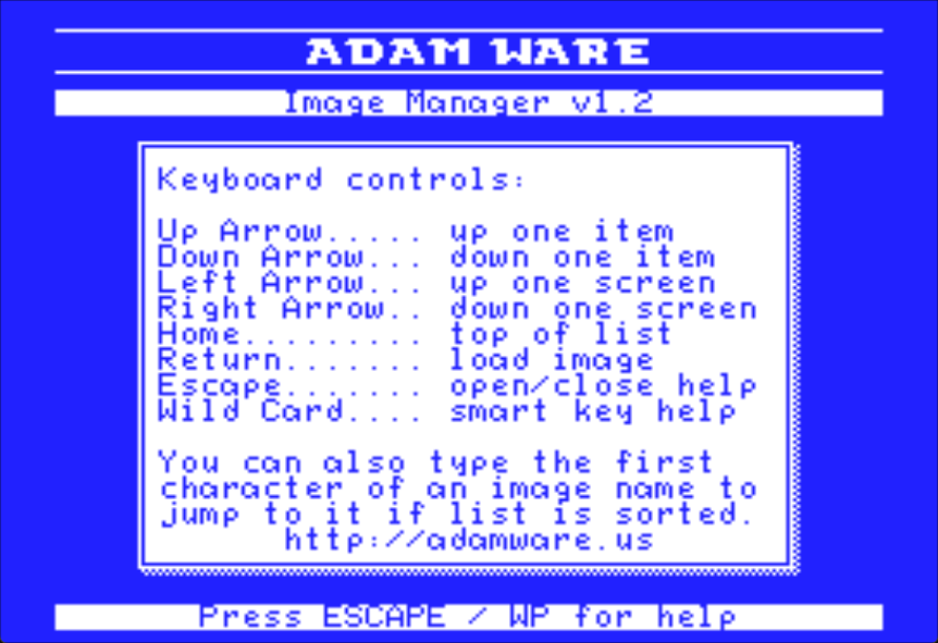 Image Manager v1.1 & v1.2