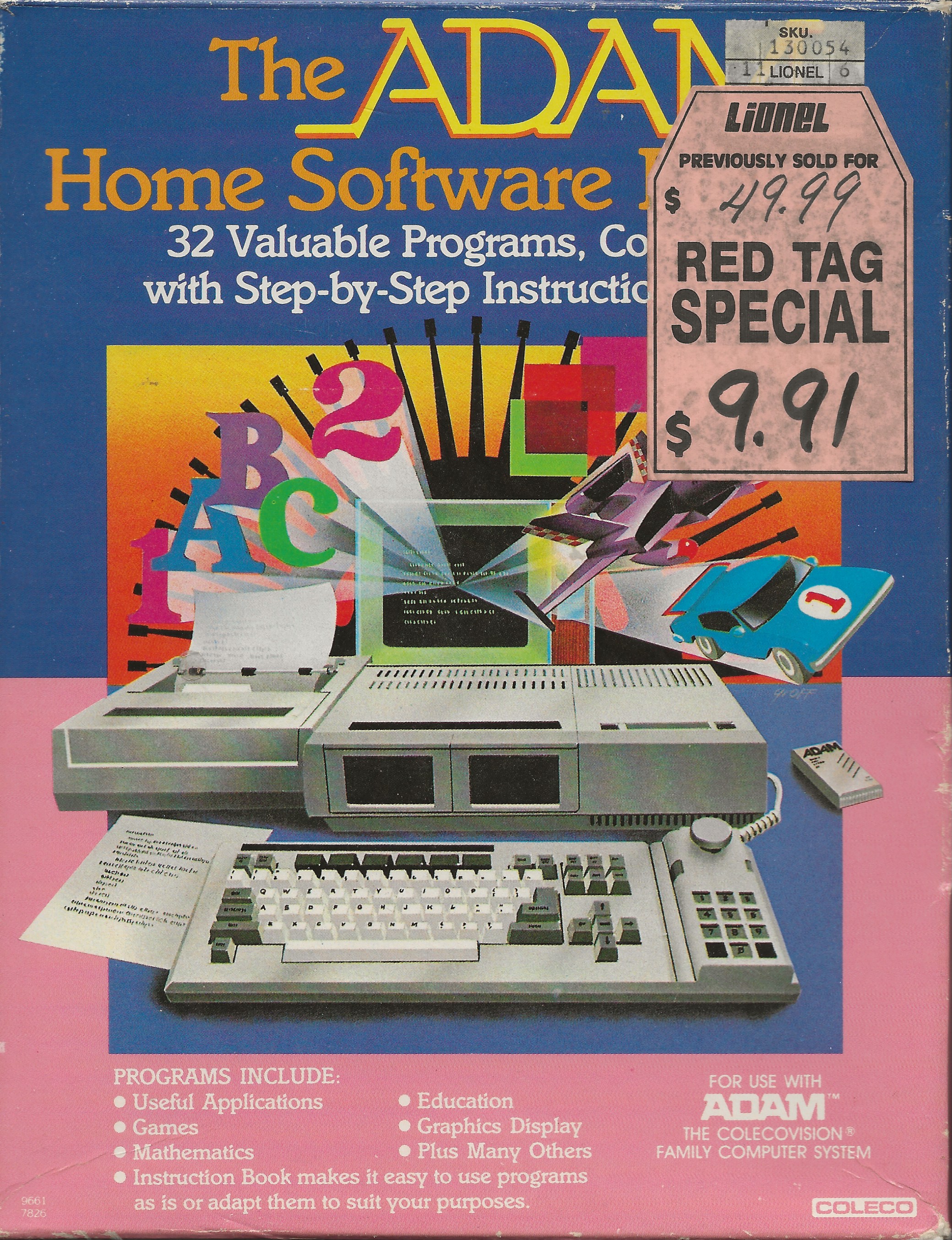 32 Basic Programs for The ADAM/Coleco Home Software Package