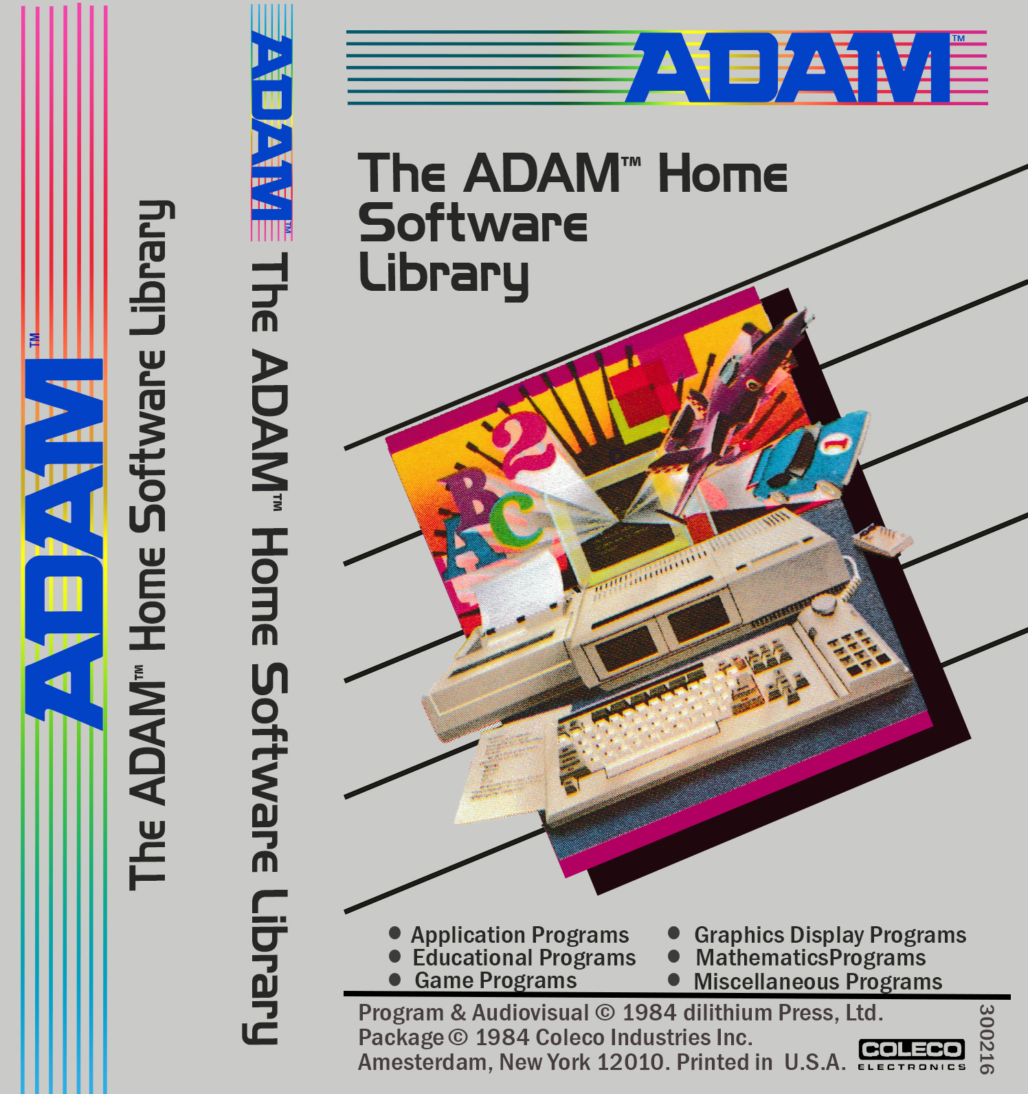 32 Basic Programs for The ADAM/Coleco Home Software Data Pack