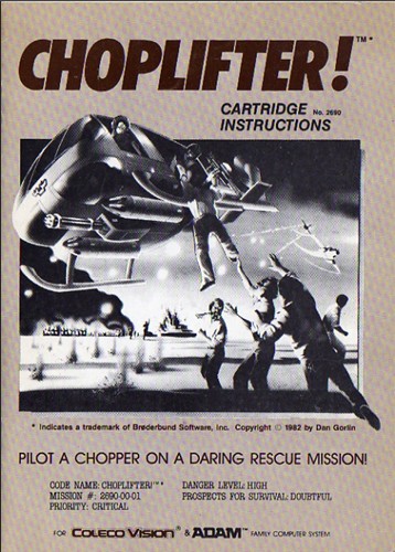 A.E. & Choplifter (Best of Broderbund) Manual
