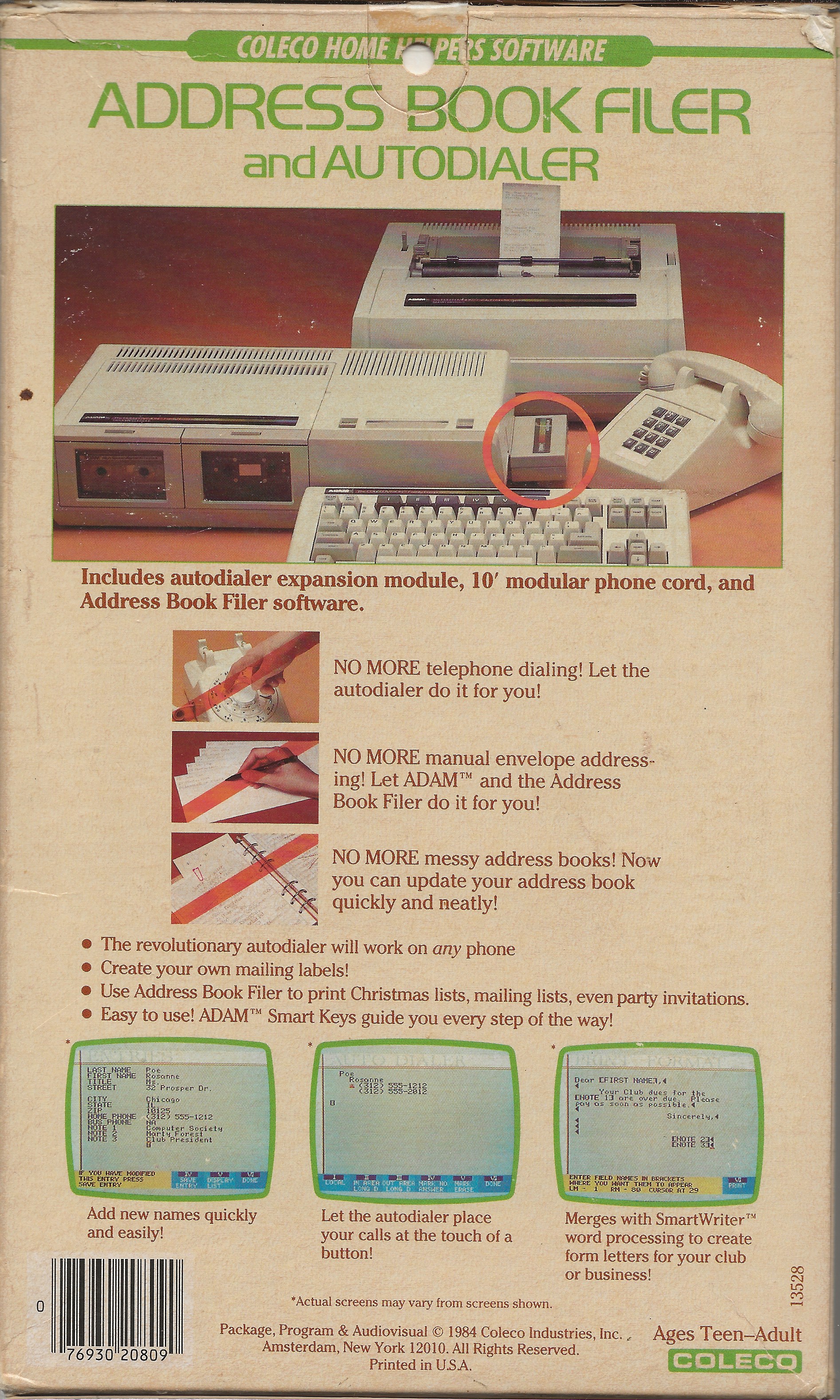 Address Book Filer Package