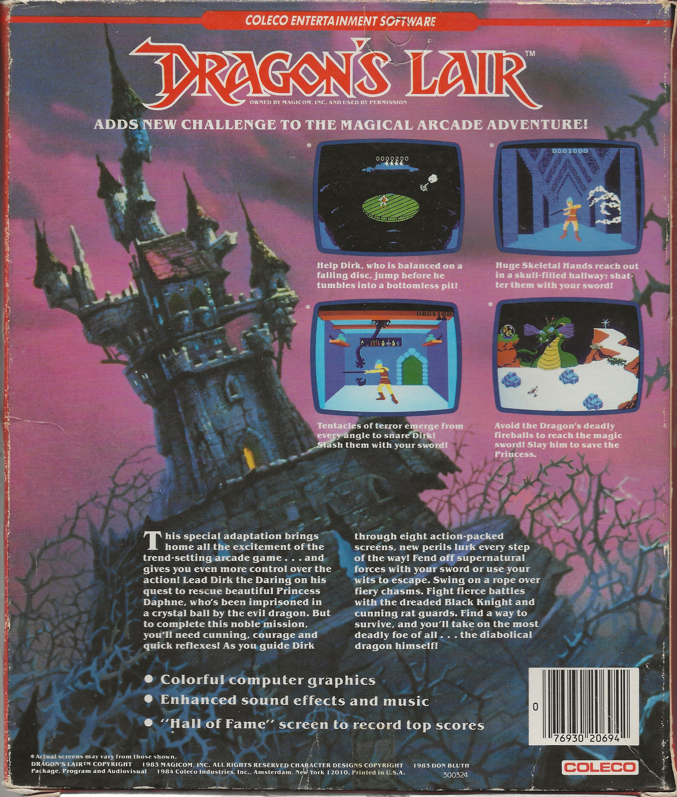 Dragons Lair Variant Back