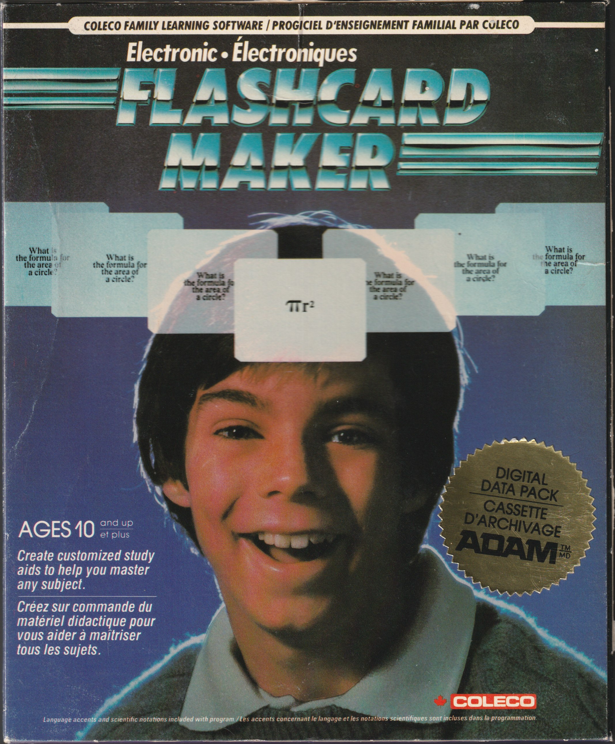 Electronic Flashcard Maker Canada Front