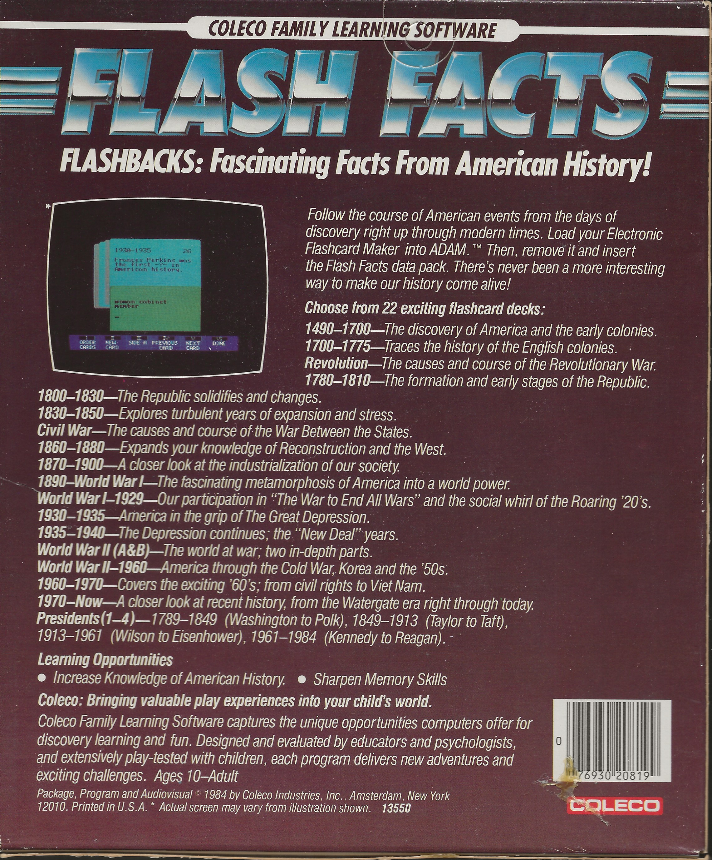 Flash Facts: Flashbacks Package