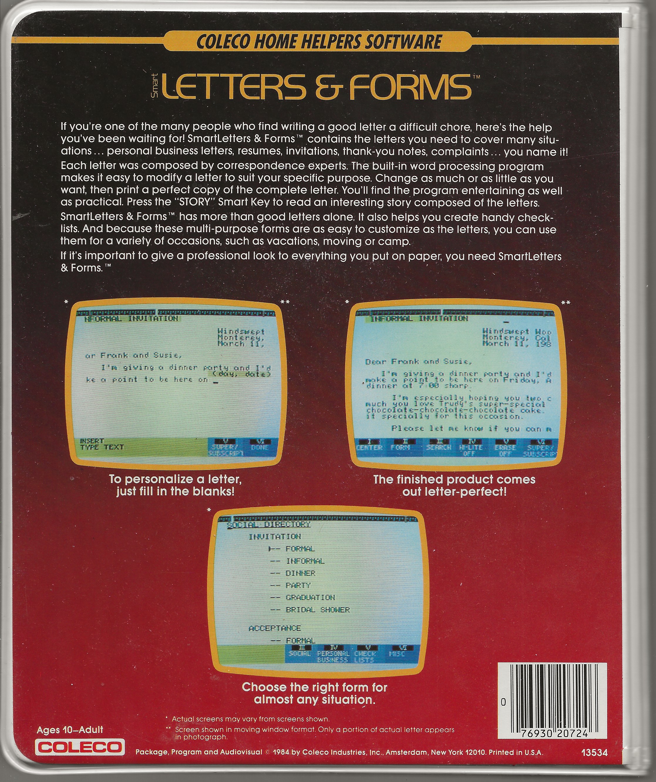Smart Letters & Forms Package