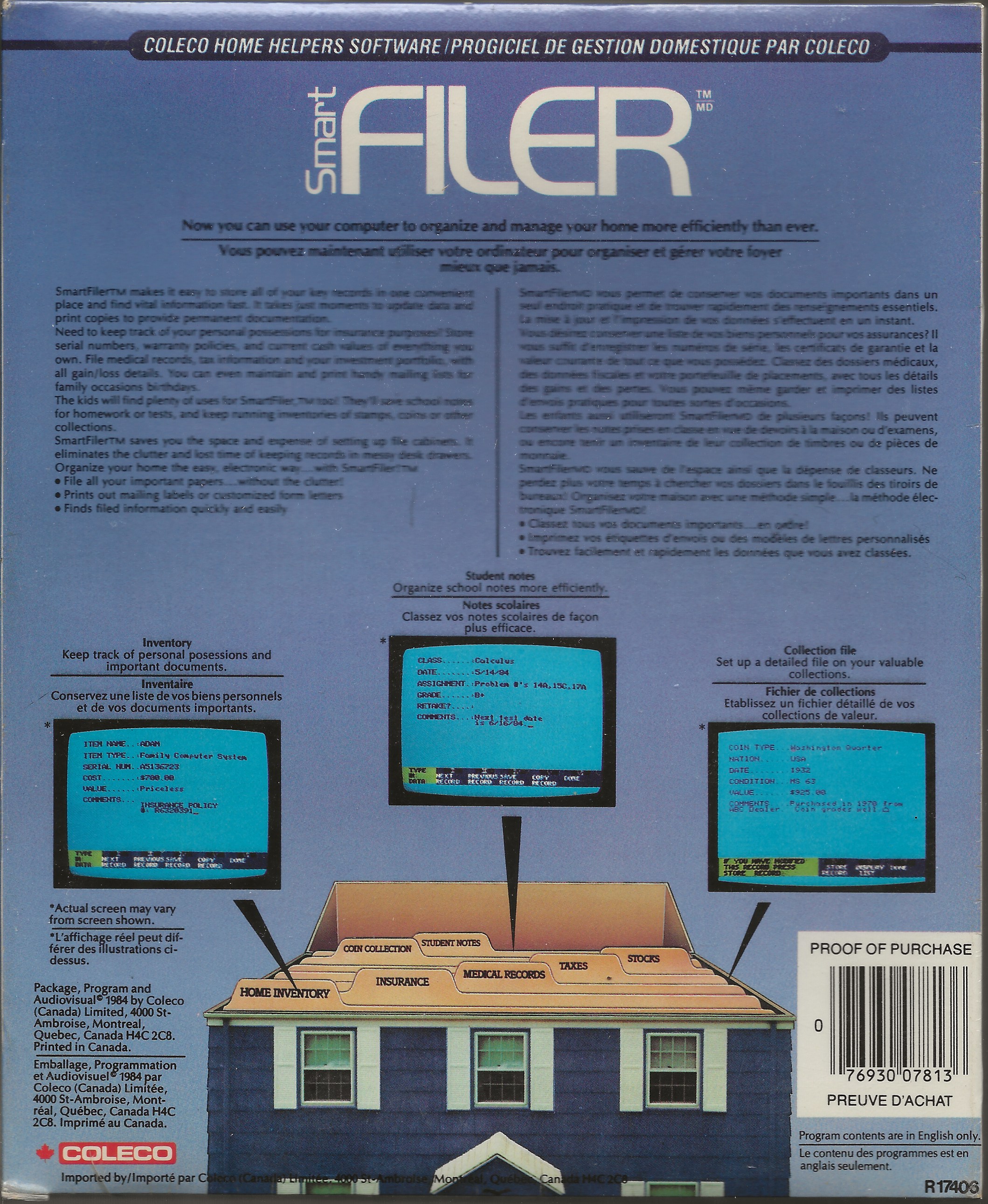 SmartFiler Canada Back