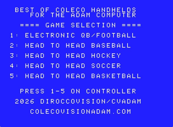 Best of Coleco Handheld Games Screenshot 2