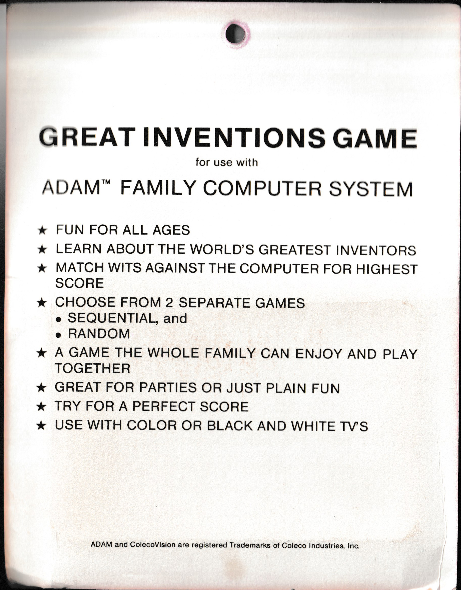 GREAT INVENTIONS Package