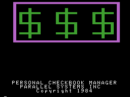 PERSONAL CHECKBOOK MANAGER Screenshot 1