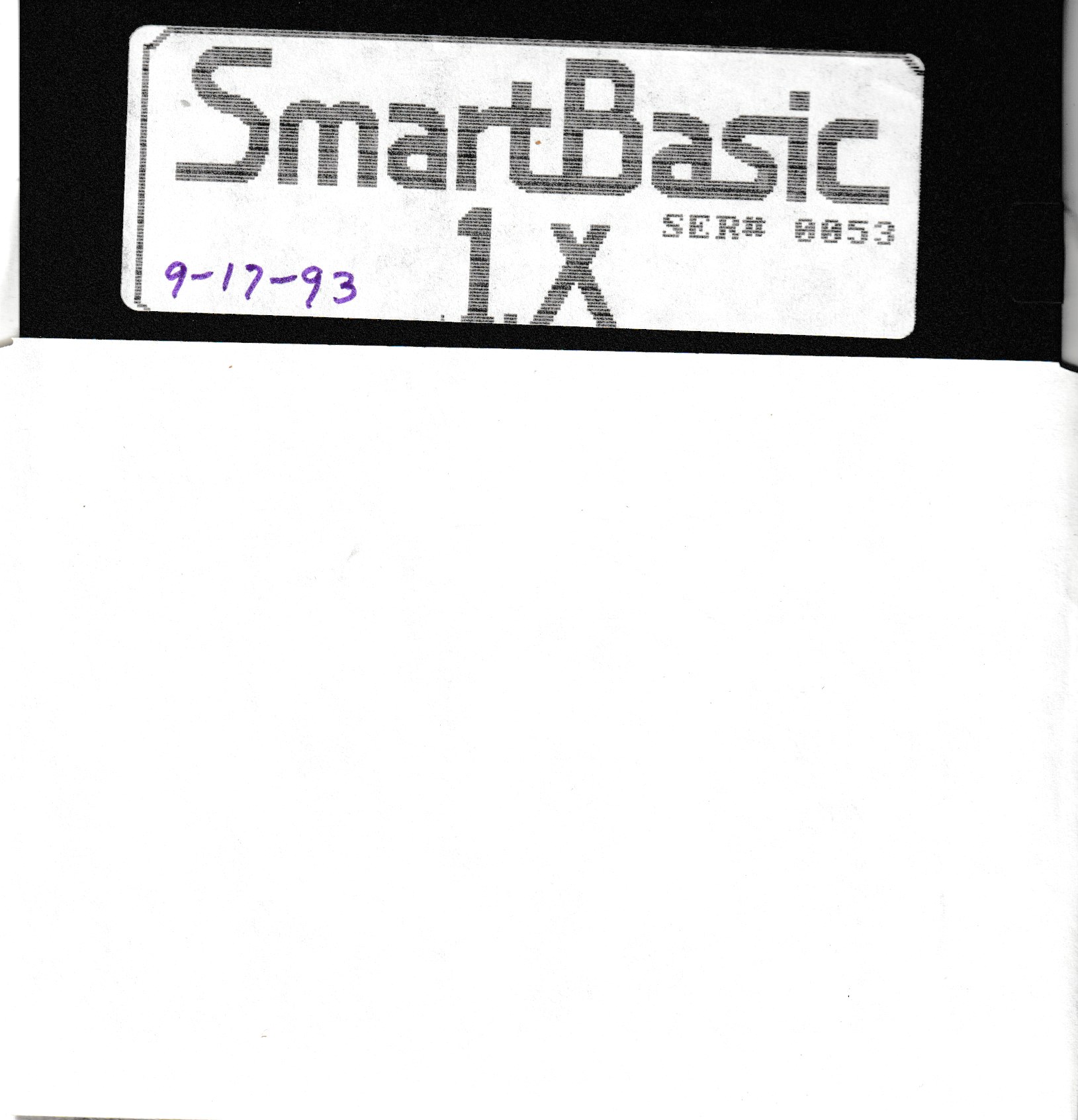 SmartBASIC 1.x Floppy Disk