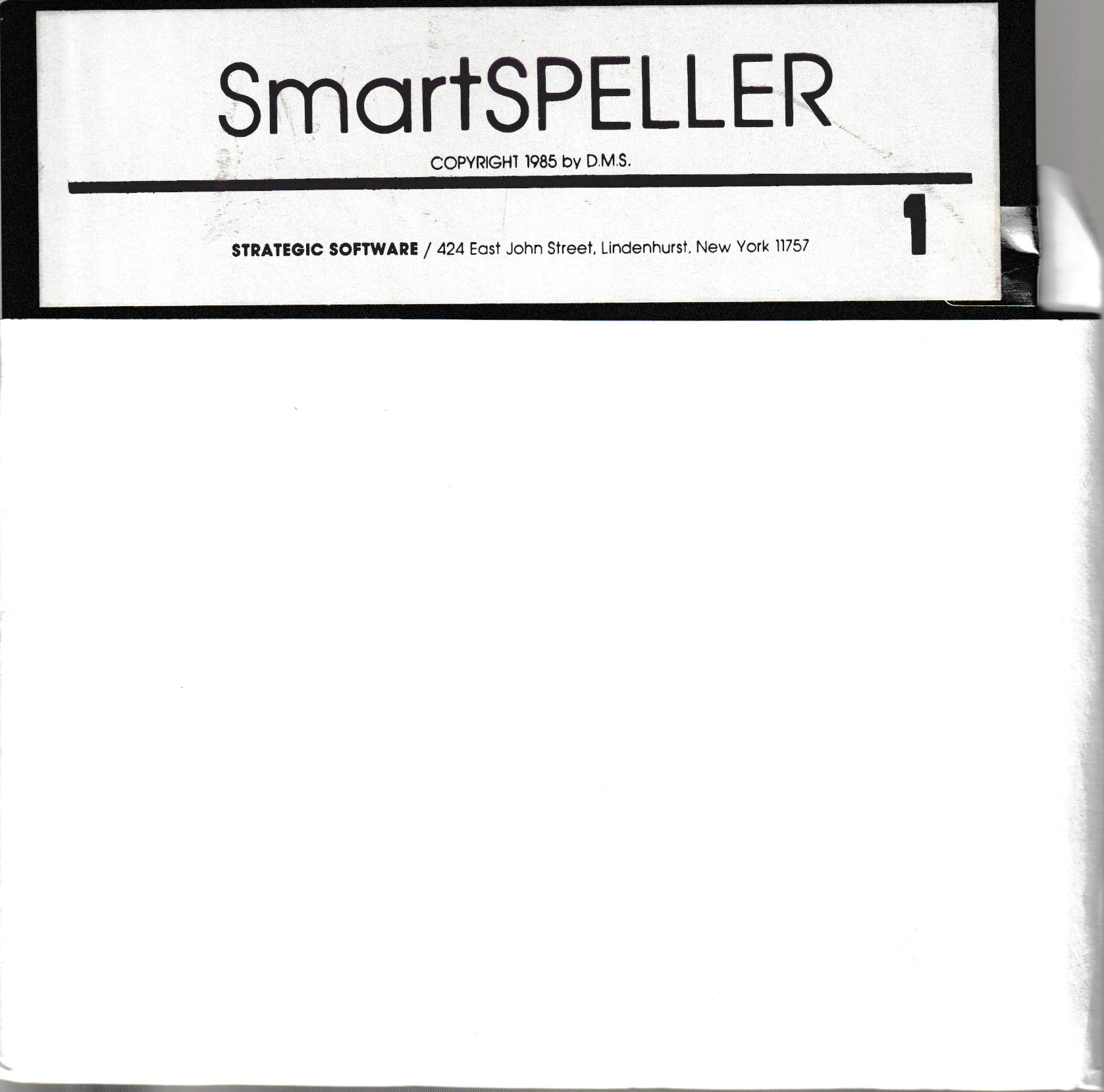 SmartSPELLER Floppy Disk