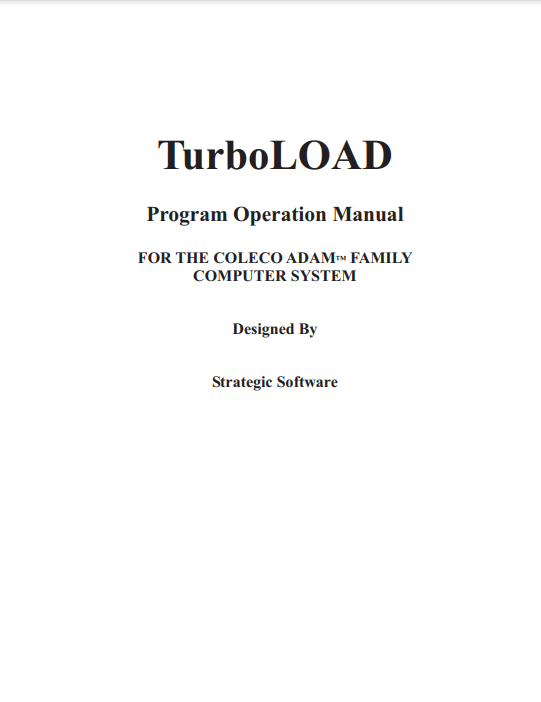 TurboLOAD Manual